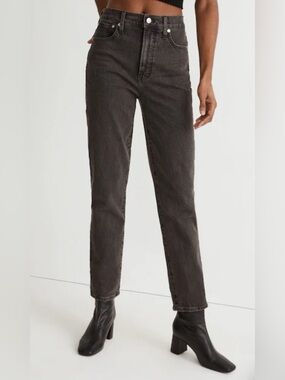 Madewell Black High Rise Jeans Women’s Size 25 The Perfect Vintage Jean Straight